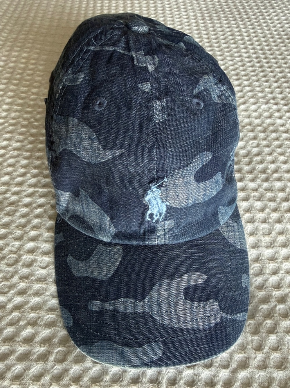 Polo by Ralph Lauren Men’s Blue Navy Camouflage Polo Pony Cap like new condition